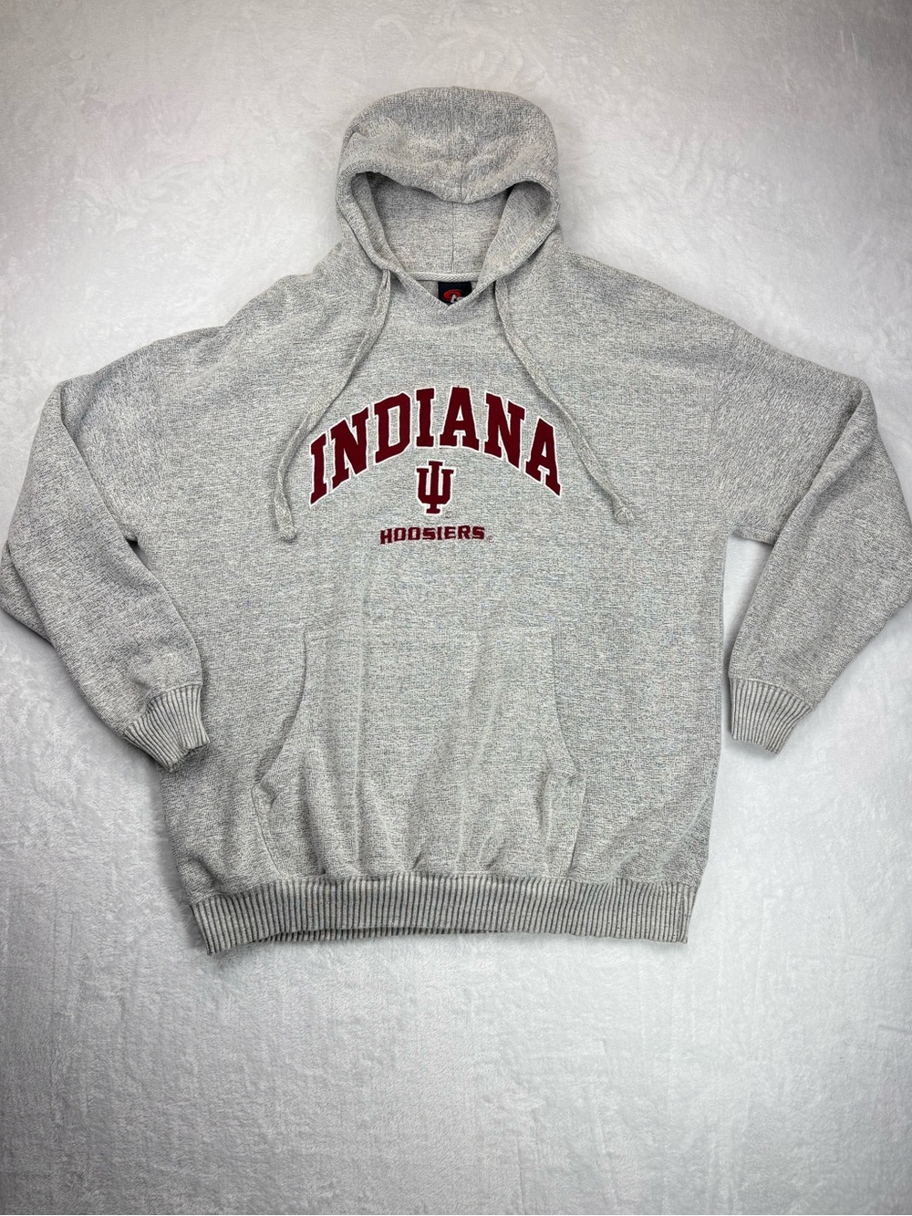 Vintage 90s Indiana University Hoosiers Hoodie Grey XL TSI Sportswear